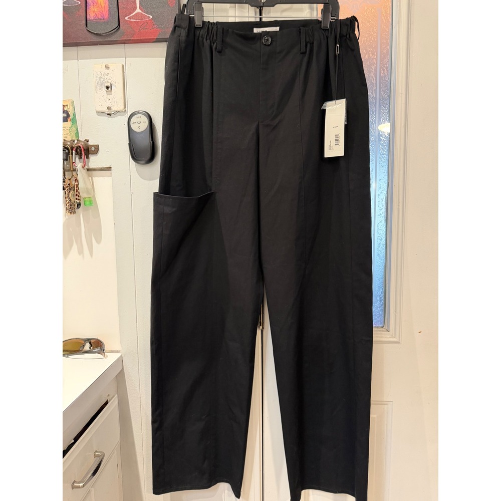 Adeam ICHI Black Shibuya Pant Wide Leg‎ Cargo Trousers Made in Japan 3578US L